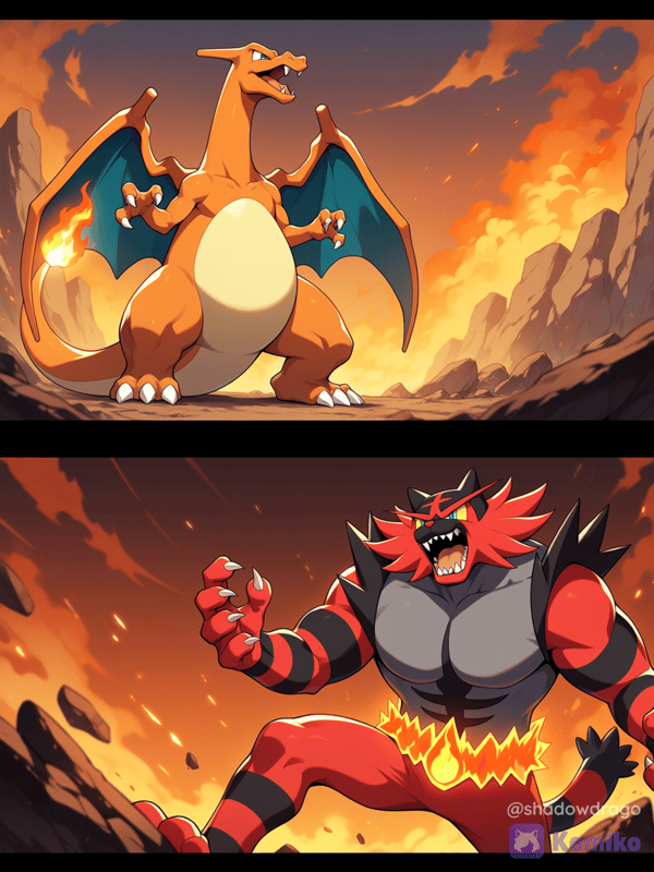 crouching Charizard Hidden Incineroar