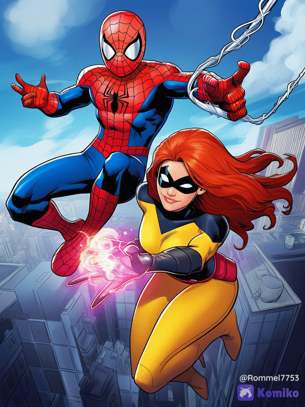 spiderman and jean gray