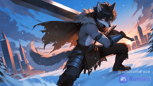 Big sword, bigger attitude.