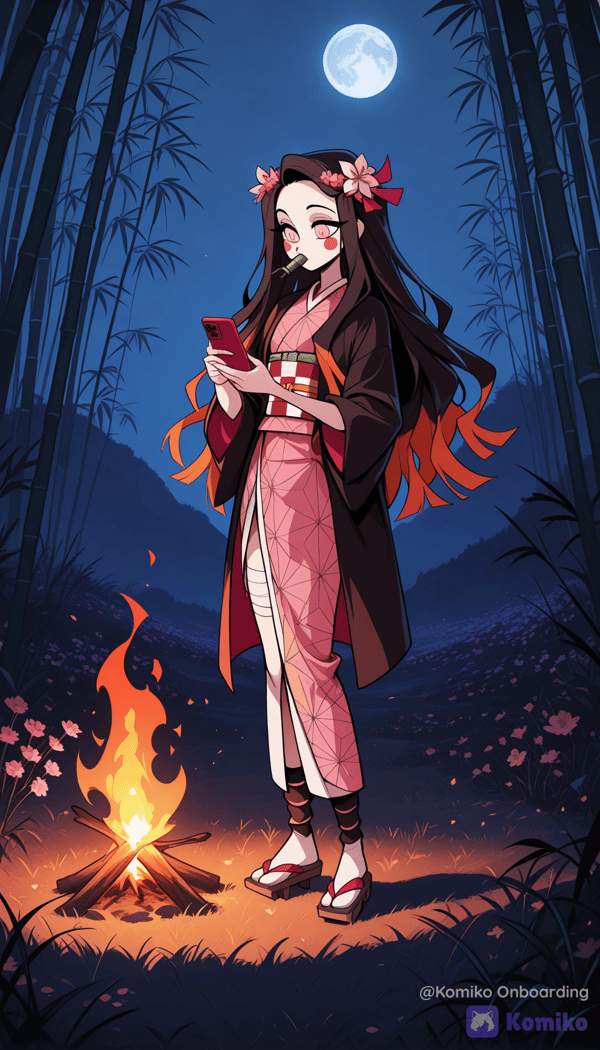 Moonlight Bamboo Forest