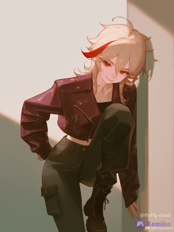 fem version of Kaedehara Kazuha, genshin impact