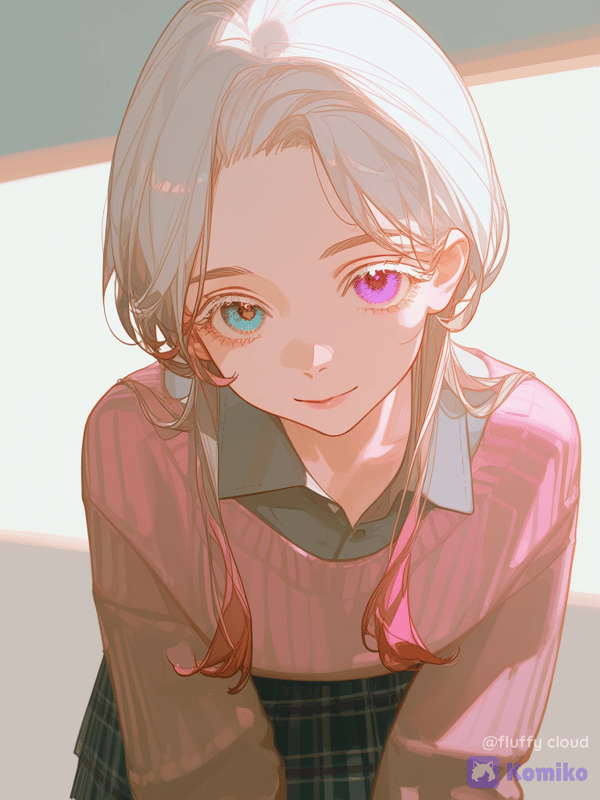 OC girl, albino