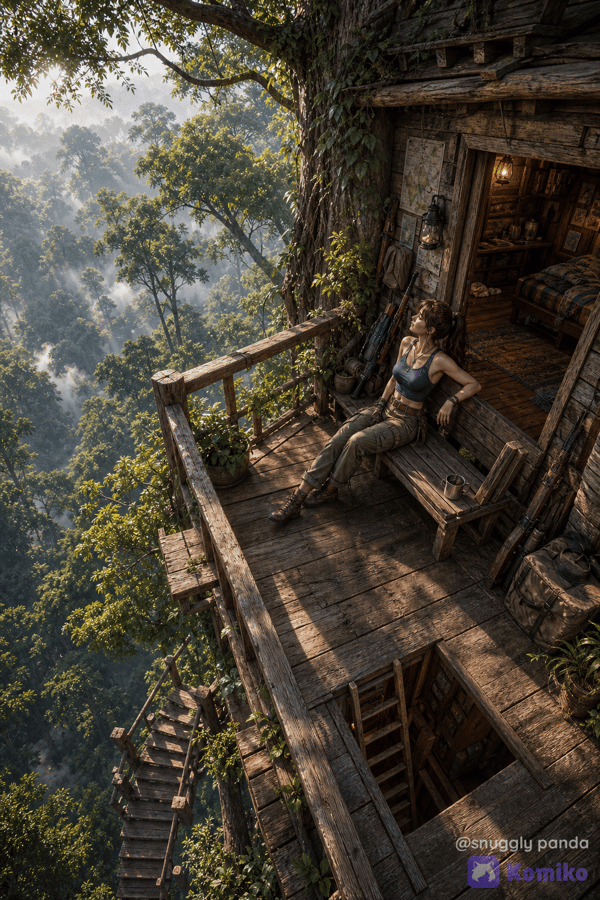 a quiet place above the wild, where adventure takes a moment to breathe