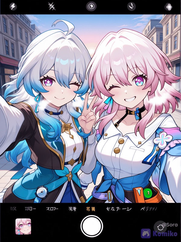 Hikari&March 7th selfie