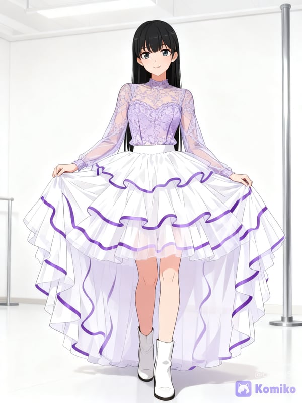 yukino in white purple