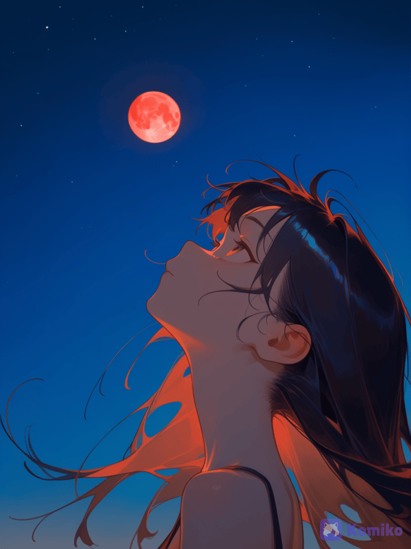 red moon 🌙 🔴