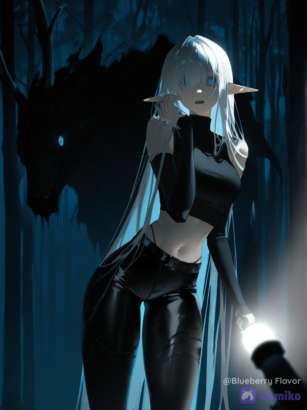 The horror of the night forest