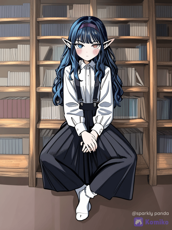 communicate with someone in the library