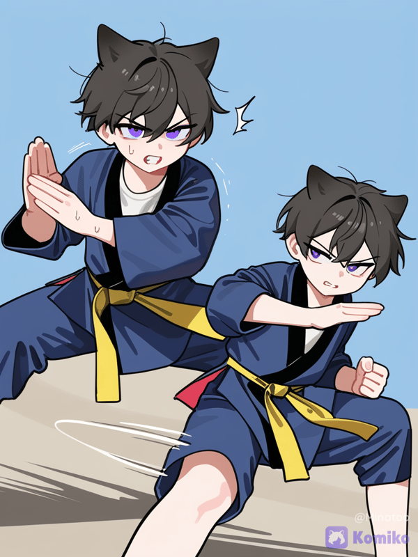 Catboys Sparring Time! 🐱🥋