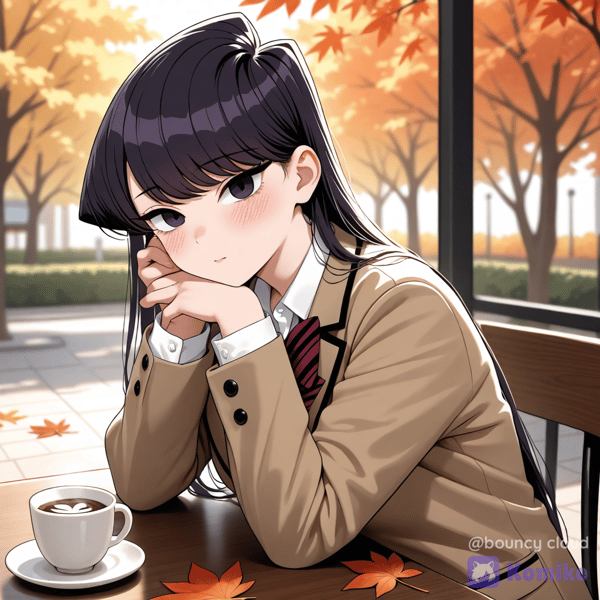 Komi enjoying autumn