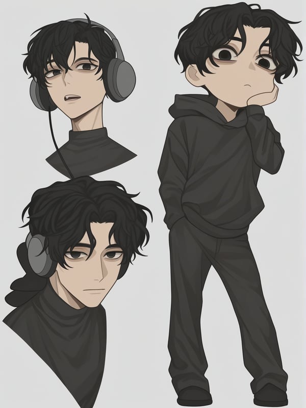 Headphone Boy Vibes 🎧🖤