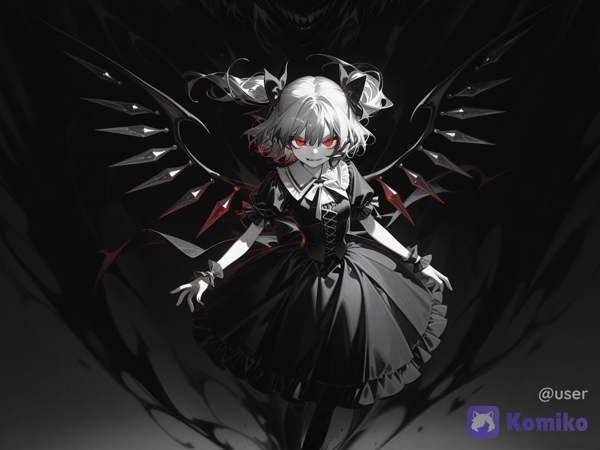 remilia scarlet flandre scarlet fusão