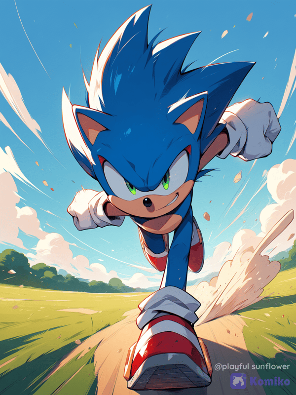 Sonic runs