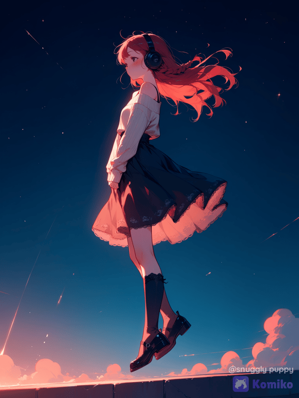 looking at the sky