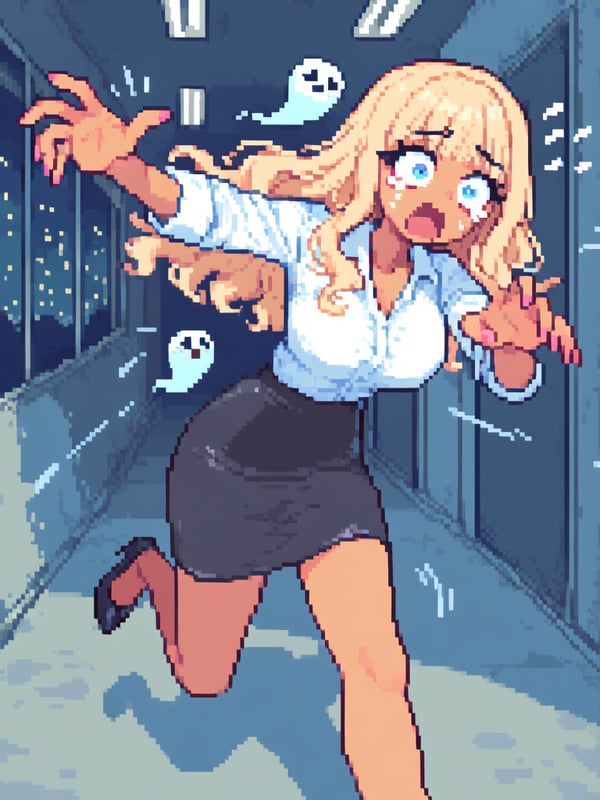 It's a ghost, run away!