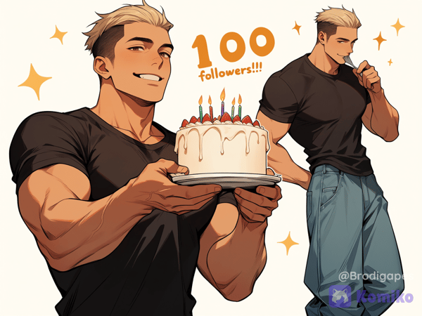 I'm celebrating today—100 followers!)))