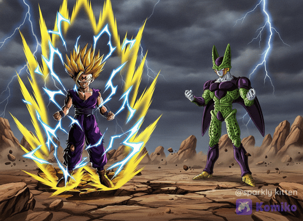 majin gohan vs cell