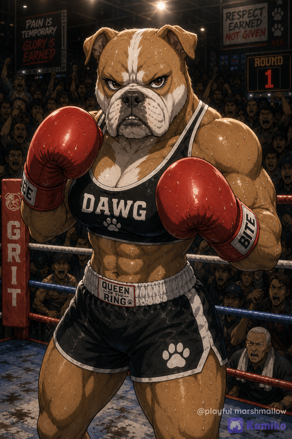 Fierce Bulldog Boxer