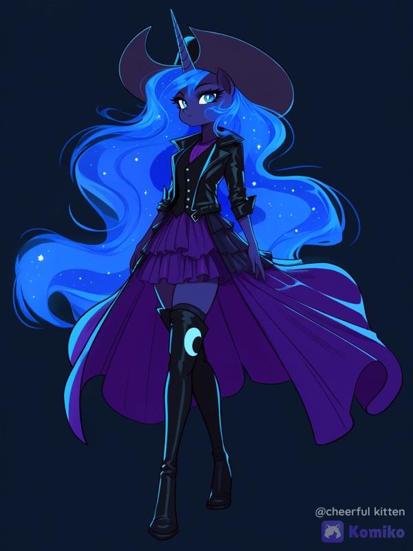 Luna The Dark Cowgirl Princess