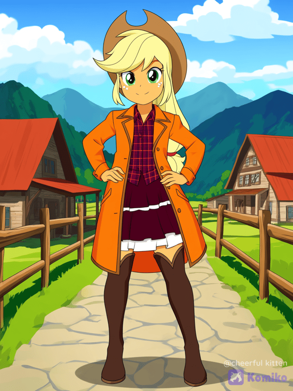 Applejack’s Welcoming Pose