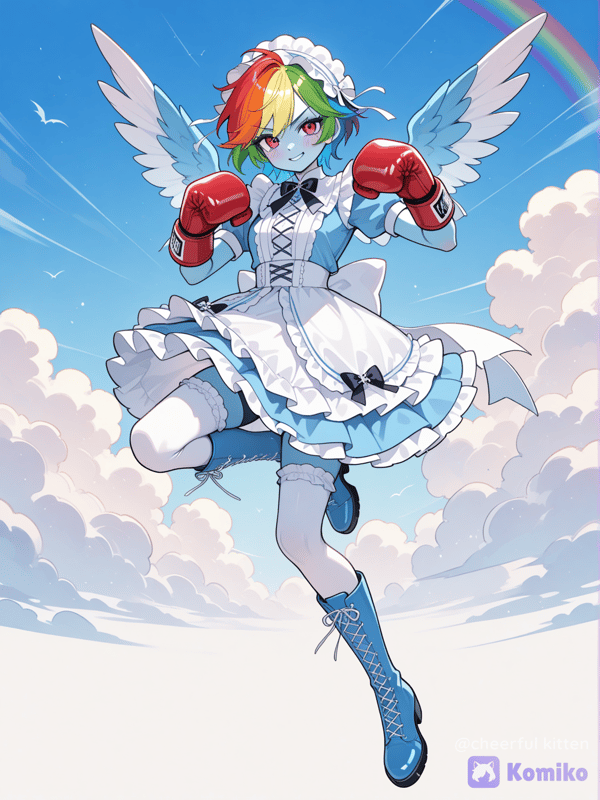 Rainbow Dash The Pretty Flying Boxer