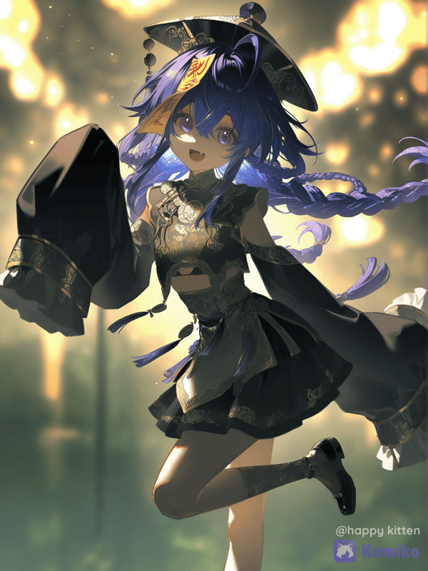 藍髮殭屍少女跳跳樂✨