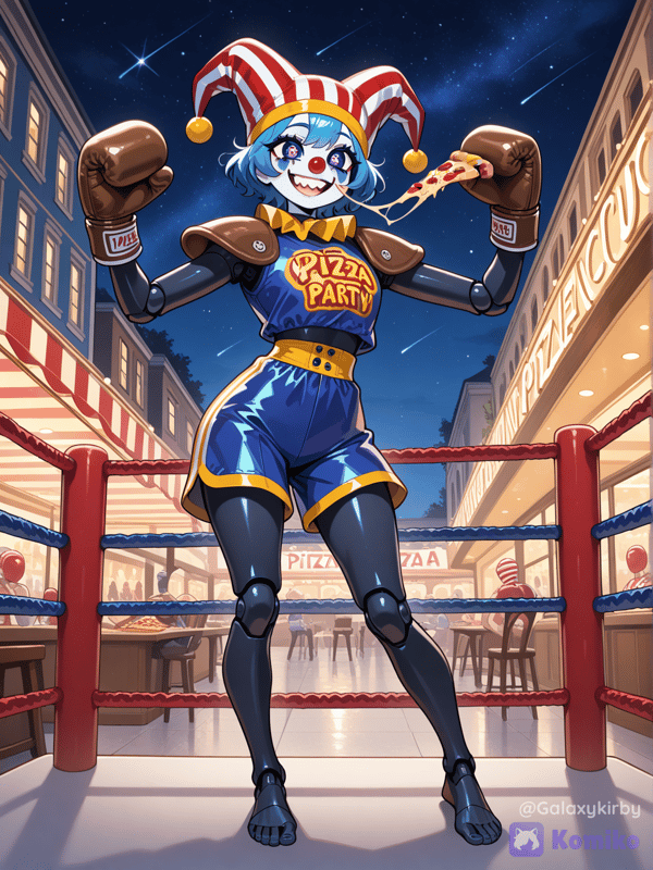 Glamrock balloon girl boxing champ