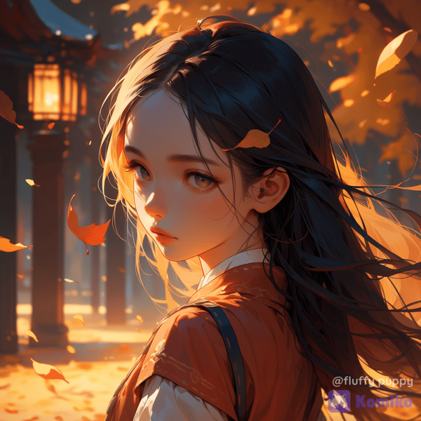 回首的少女