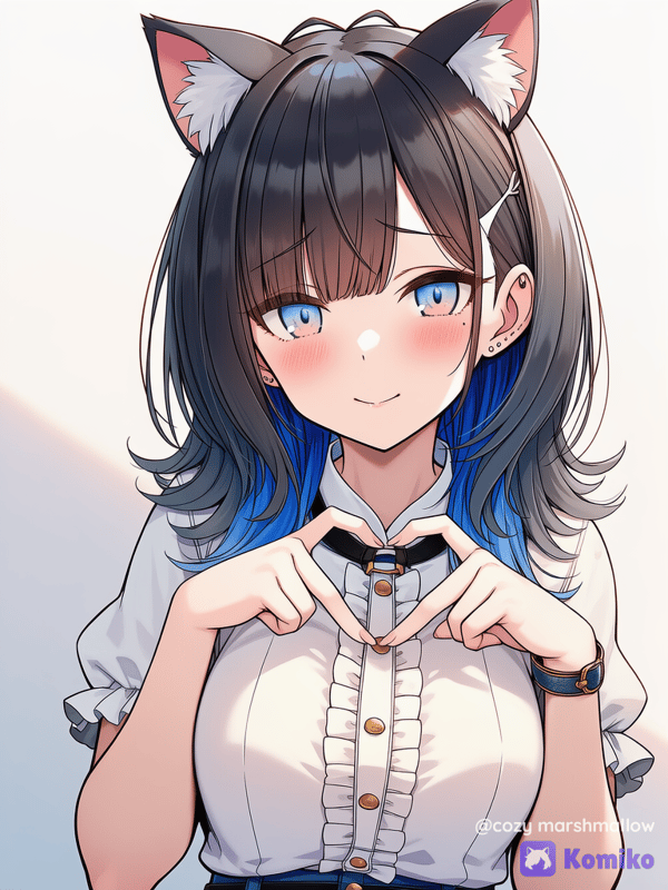 Кошечка с сердечком ♡