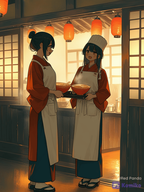 Ramen à Kyoto avec les filles 🍜