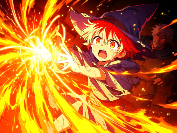 Carmen funnels her rage, her inner fire ready to destory her father