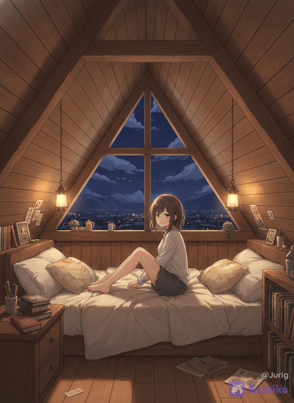 Time to sleep, in a peaceful room