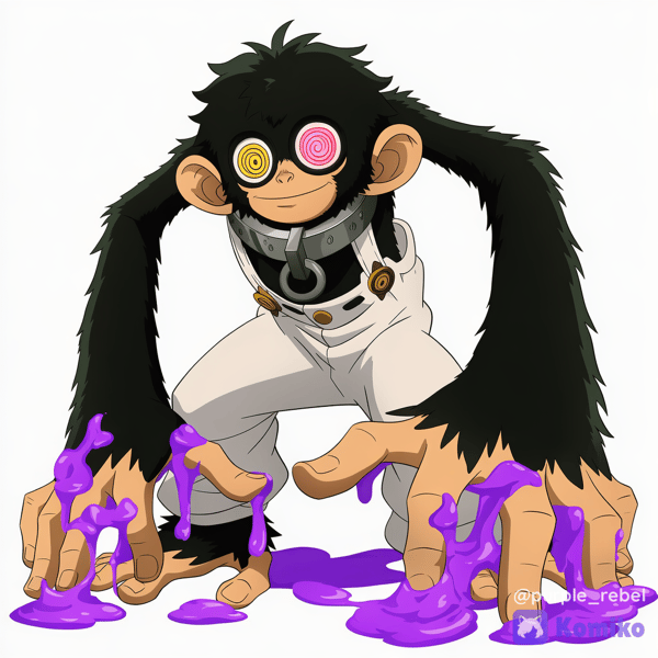Macaco fofo do Vegapunk! 🐒💜