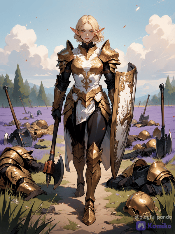 Battle in gold