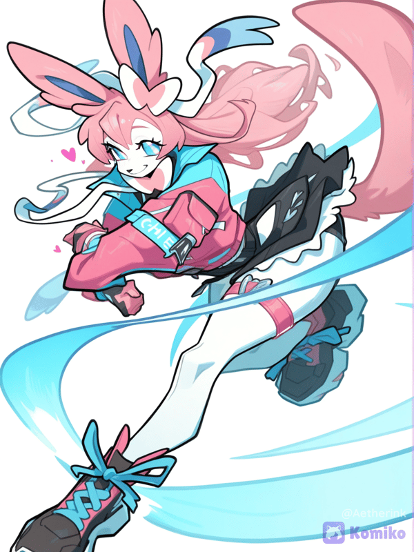 Here comes a Sylveon!