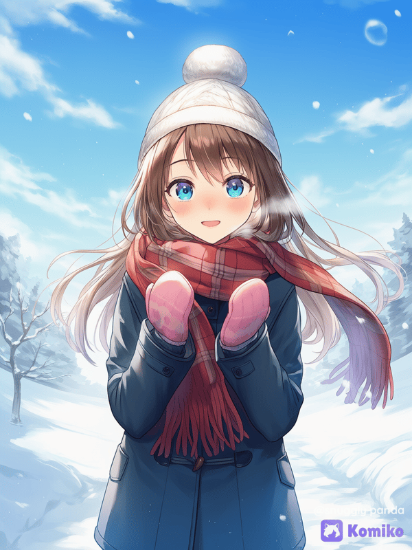 cute winter girl