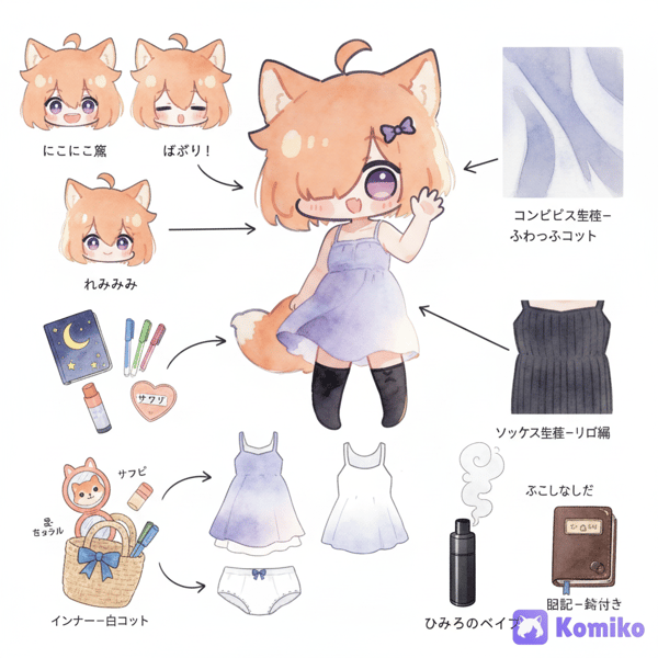 Komiko's Outfit Breakdown 🦊💜