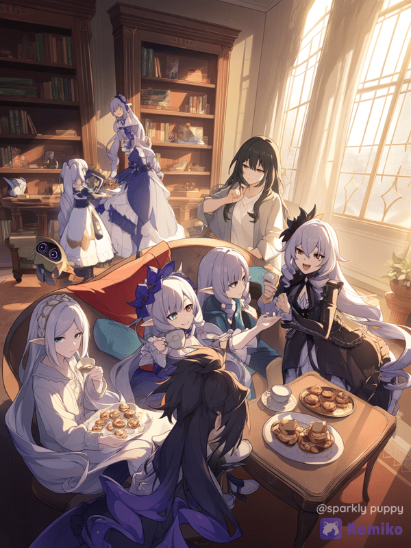 8 girls
