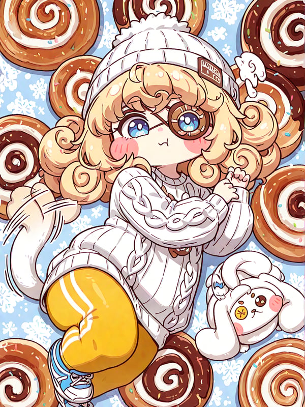 Cute little cinnamon roll!🥐