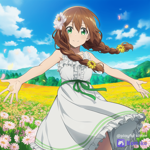 Rinata no Campo das Flores 🌼💚