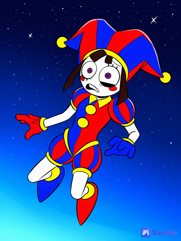 Pomni caindo nas estrelas ✨✨