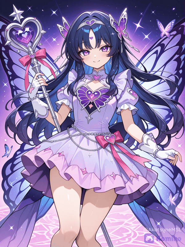 Well This time she looks like a Madoka Magic character 🥰