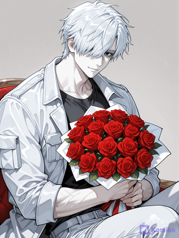 The flowers are a gift for his beloved red blood cell 🤍❤️