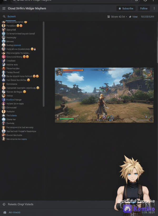 Cloud Strife becomes a VTuber!
