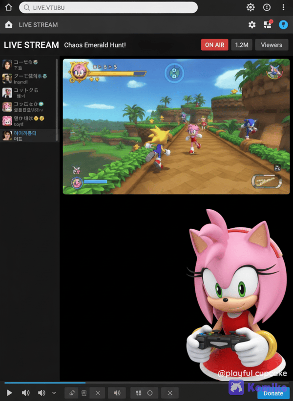 Amy Rose becomes a VTuber!