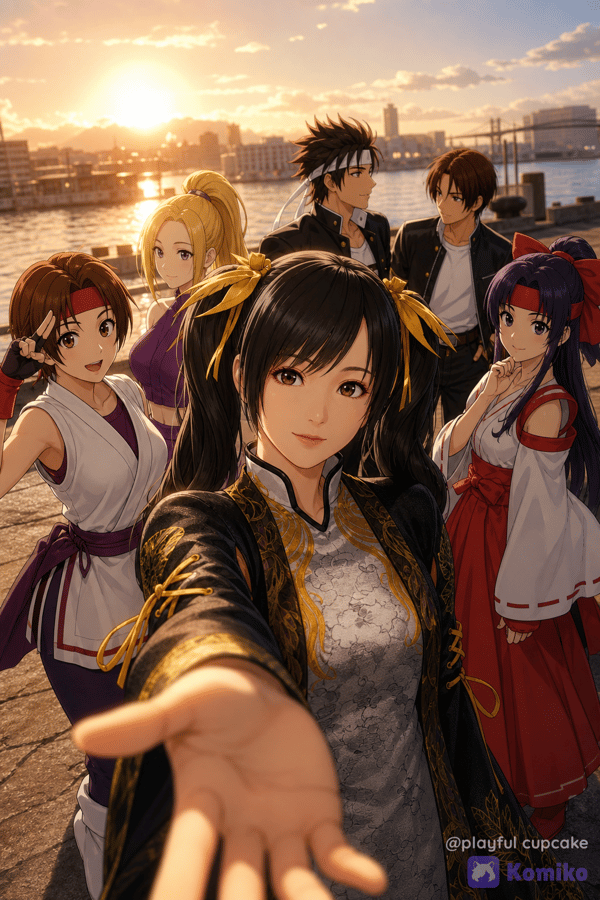 A fighters' selfie!