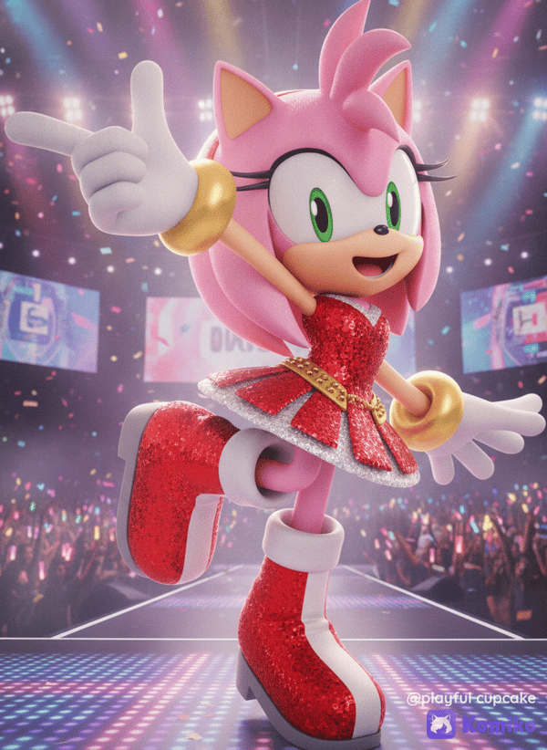 Amy Rose as a K-pop idol