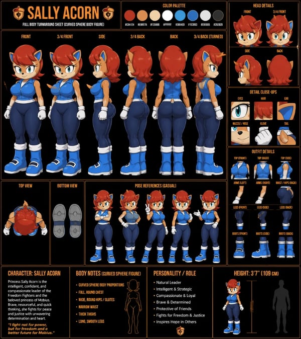 Sally acorn character sheet