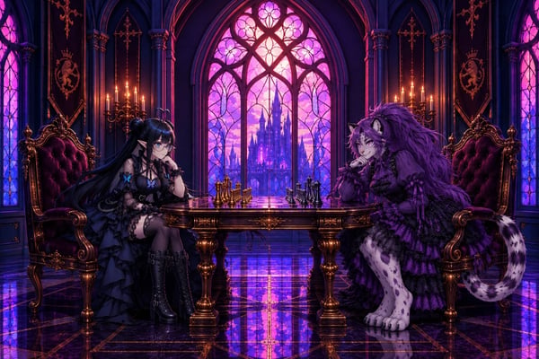 Chess with my bestie Swiftpaw ❤️