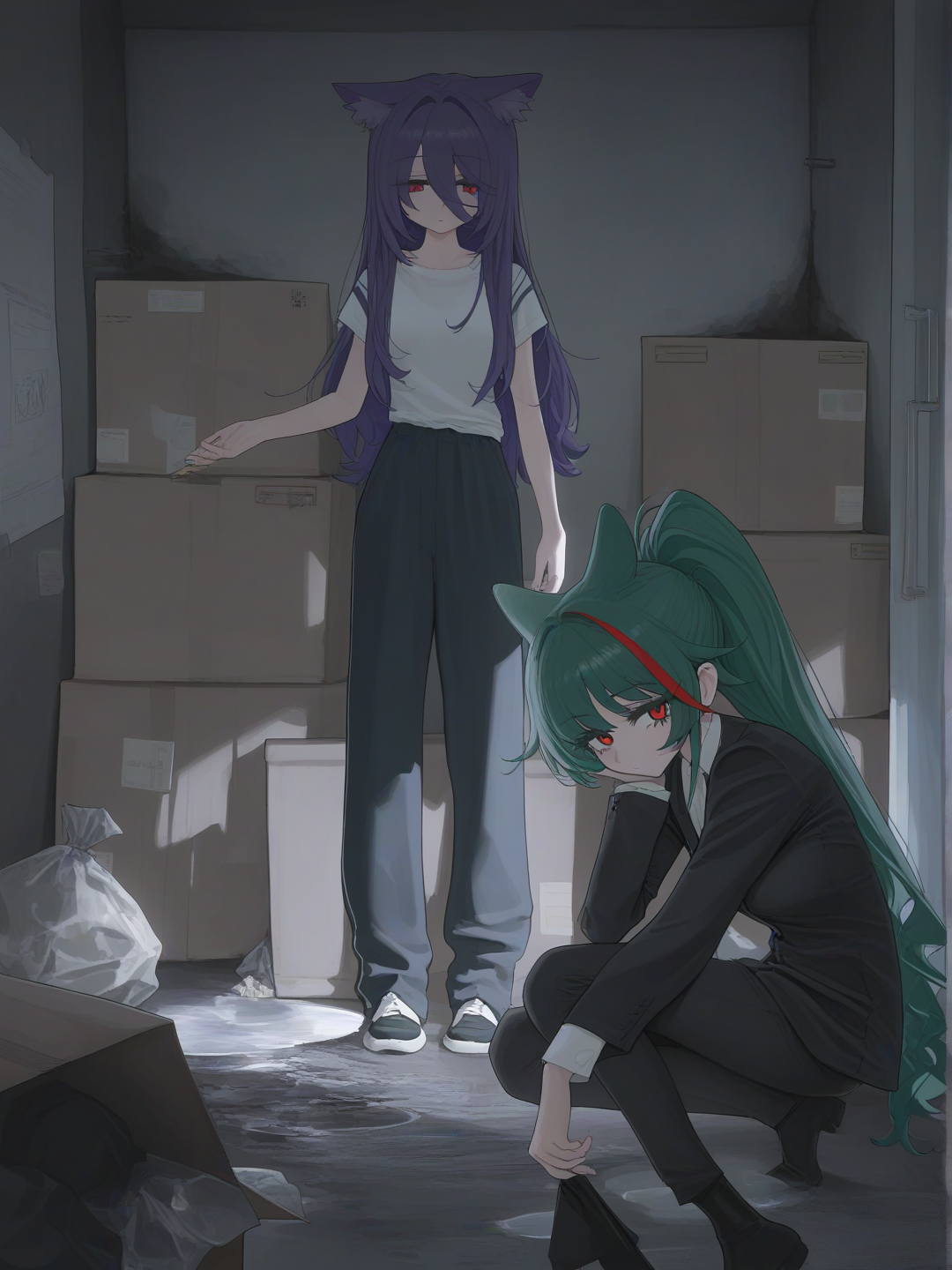 The abandoned catgirls